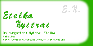 etelka nyitrai business card